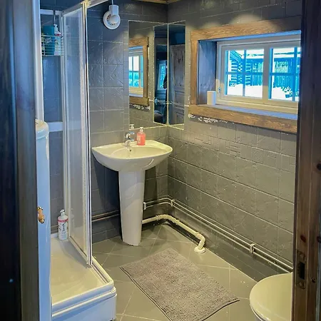 Log With Views Over Mountain *